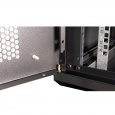 Шкаф 19" телекоммуникационный настенный, 4U 280x600х600 мм, дверь перфорация, черный